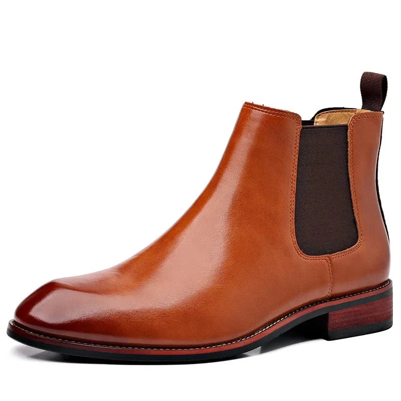 Men's Autumn Breathable Pointed Toe Chelsea Boots