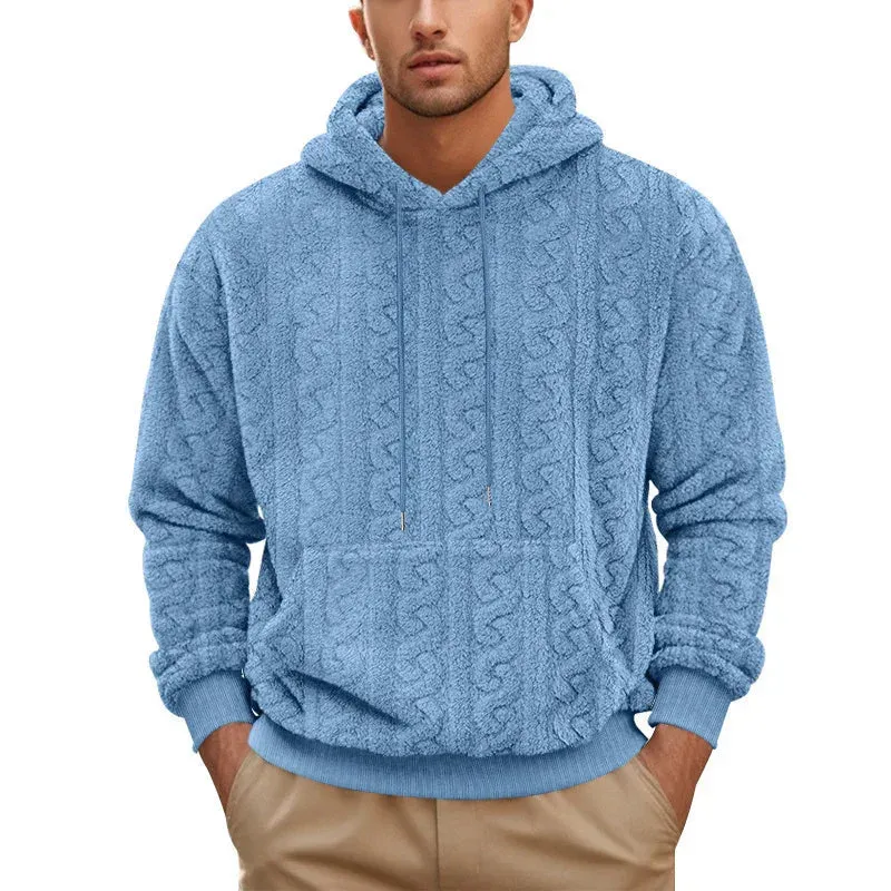 Men's Leisure Hooded Sweater Hoodie Jacquard