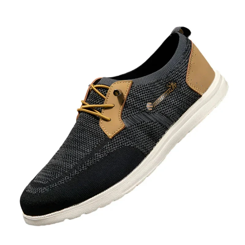 Casual Slip-On Mesh Shoes Lightweight Breathable Loafers Men Walking Running Sports Shoes
