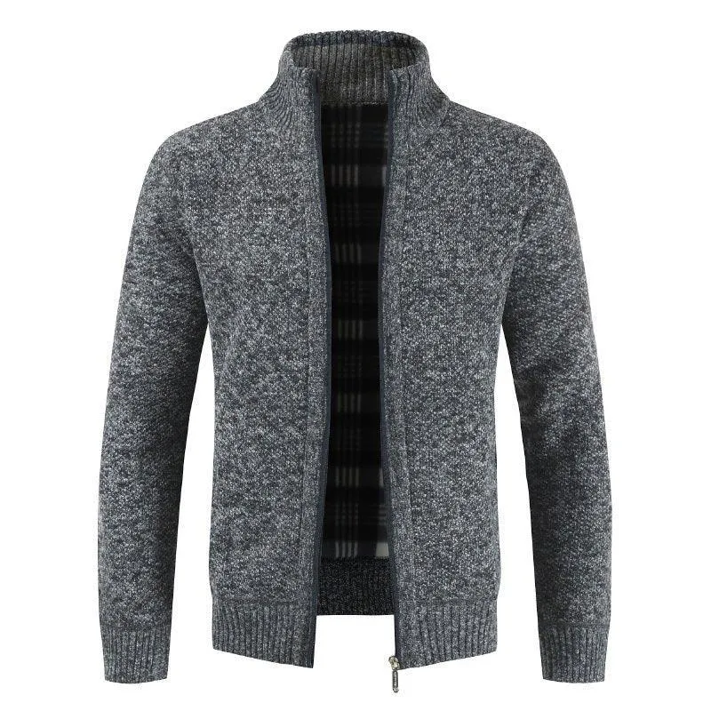Men's Fleece Cardigan Sweater