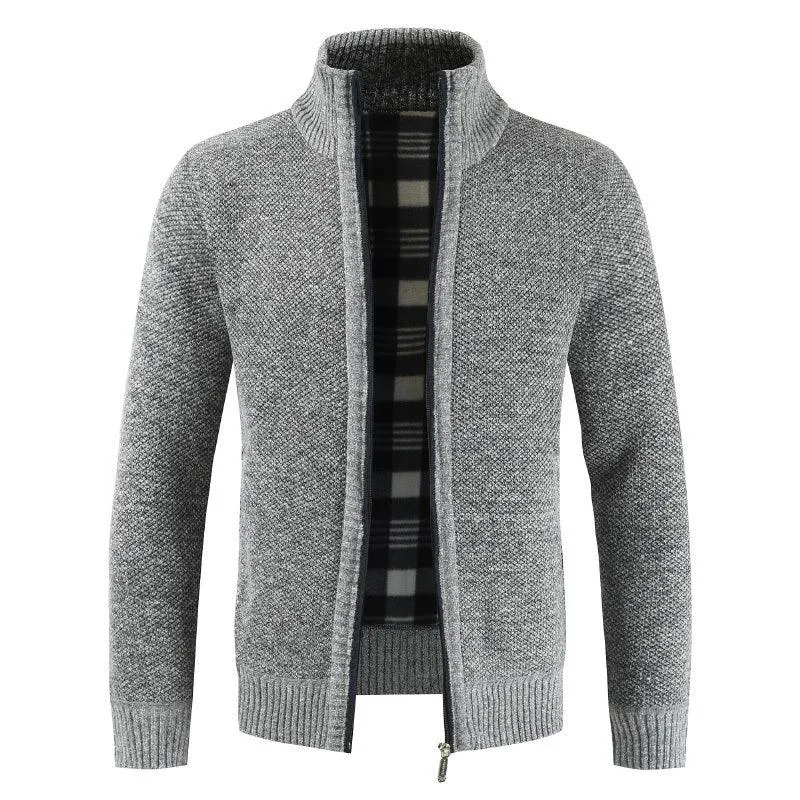 Men's Fleece Cardigan Sweater