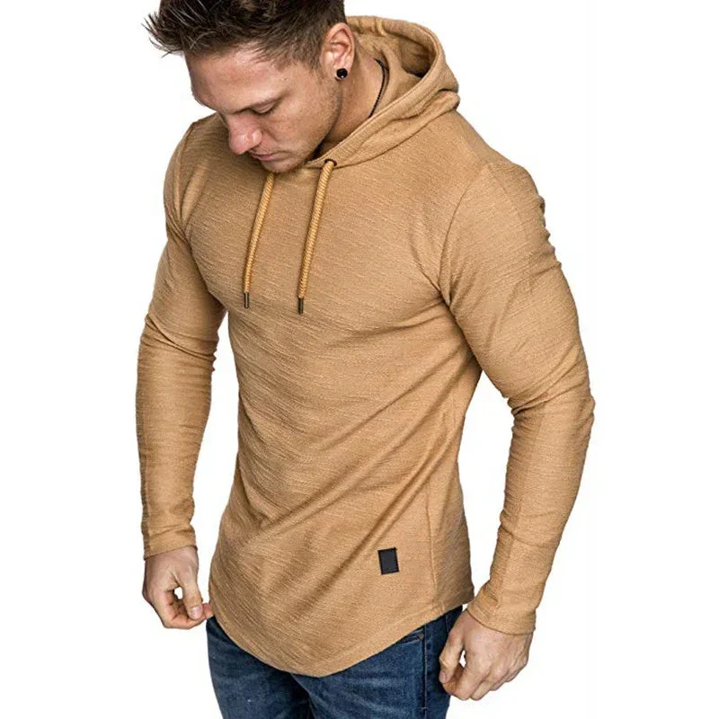 Men's Hoodie Sweatshirt Casual Long Sleeve Slim Top