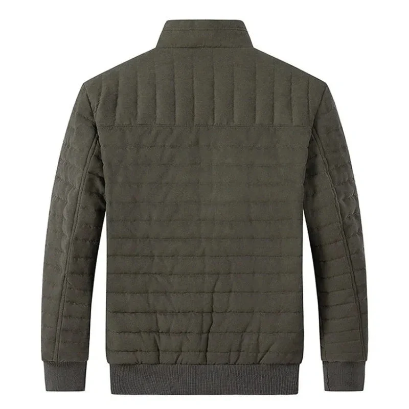 Men's Cotton-Padded Stand-Up Collar Jacket