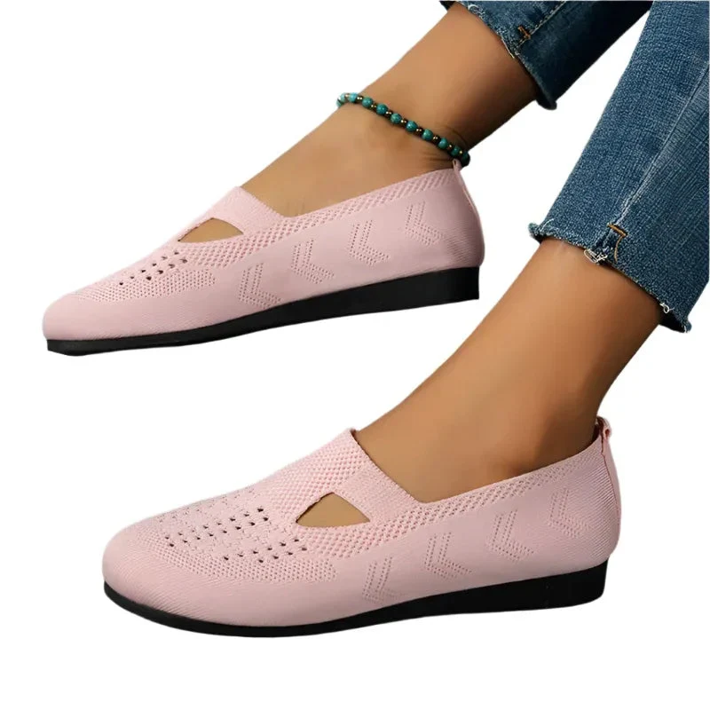 Women Flat Breathable Mesh Shoes Summer Light Loafers