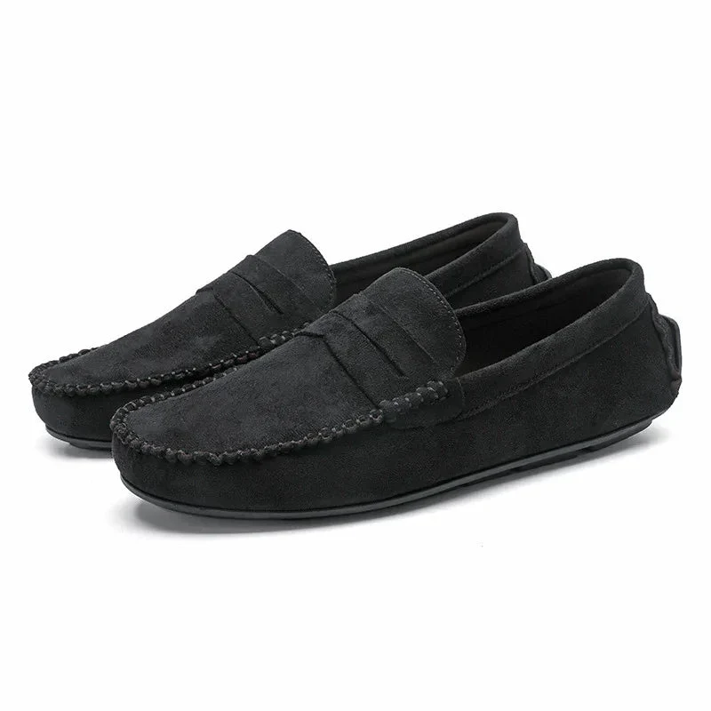 Men's Shoes Leather Slip-On Breathable Loafers
