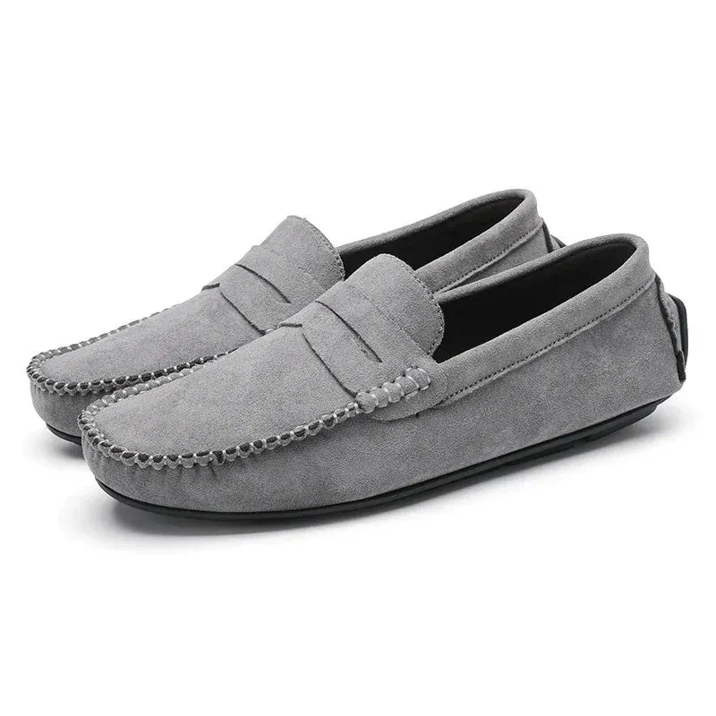 Men's Shoes Leather Slip-On Breathable Loafers