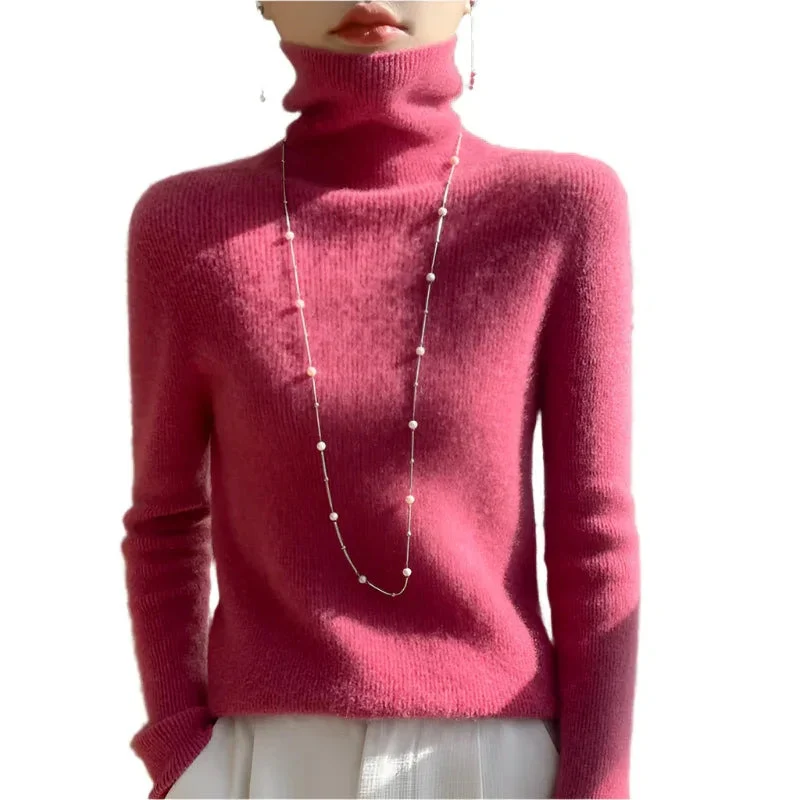 Women's Slim-Fit Turtleneck Long Sleeves Sweater