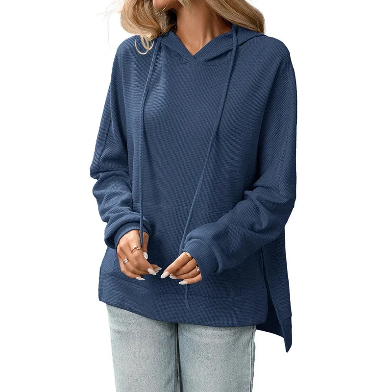 Comfortable Knit Pullover Sweater Long Sleeve Hoodie