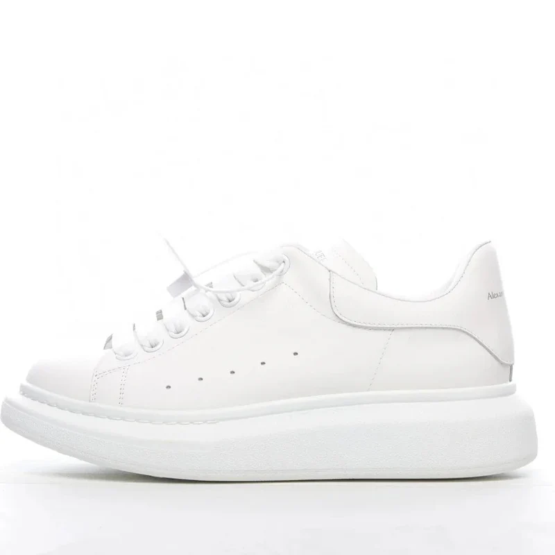 Multicolor Thick-Soled Leather Coated Elegant Gradient Shoes Men's And Women's Unisex Sneakers