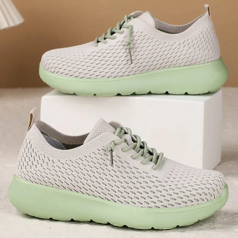 Women's Comfortable Shoes Breathable Thick Bottom Casual Sneakers