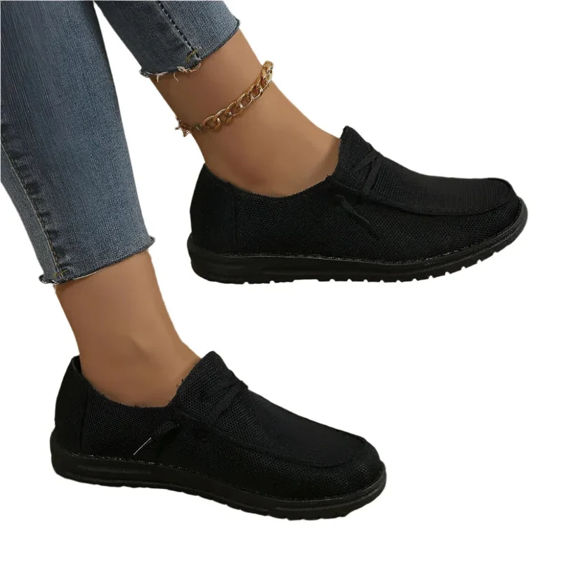 Women's Casual Shoes Lace Up Flat Slip-On Loafers