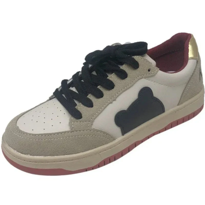 Spring Women's Shoes Leather Retro Sneakers