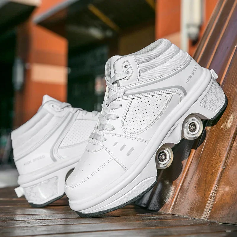 Women's Double row roller skate Shoes