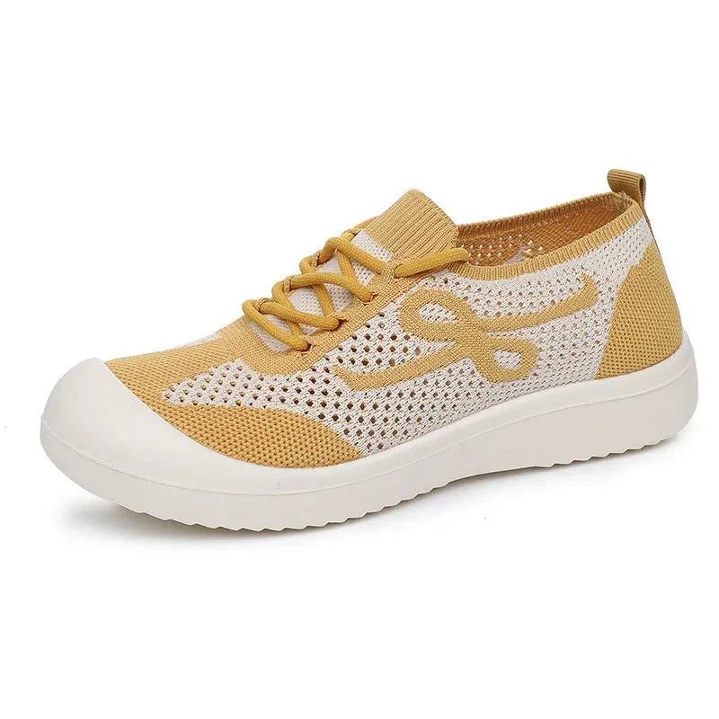 Female Retro Sneakers Platform Comfortable Soft Bottom Sports Shoes For Women