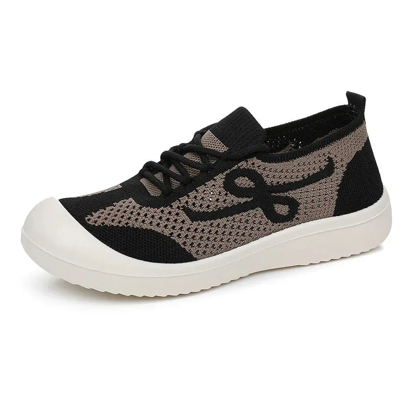 Female Retro Sneakers Platform Comfortable Soft Bottom Sports Shoes For Women