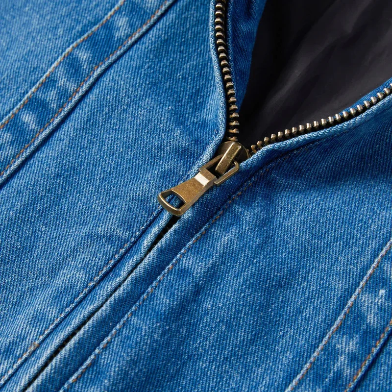 Men's Denim Jacket Multi-Pocket Design Spring & Autumn Outerwear