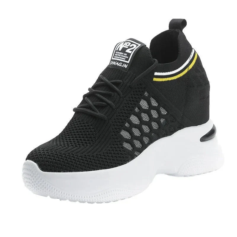 Breathable Slimming Height Increasing Insole Women's Shoes Casual Sneakers