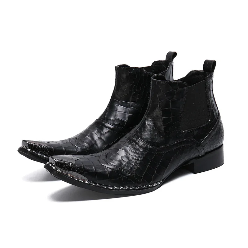 Men's British-Style High-Top Shoes Summer Breathable Chelsea Boots