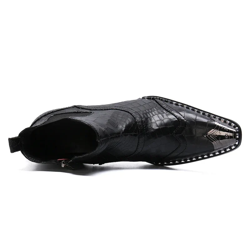 Men's British-Style High-Top Shoes Summer Breathable Chelsea Boots