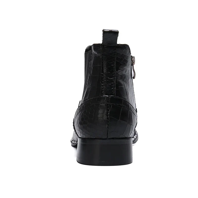 Men's British-Style High-Top Shoes Summer Breathable Chelsea Boots