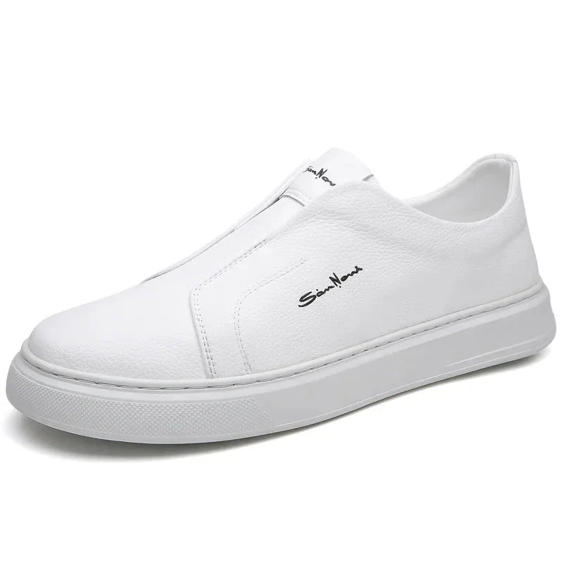 Casual And Comfortable Breathable Non-Slip Trendy Soft Bottom Rubber Round Toe Flat Heel Slip-On Shoes