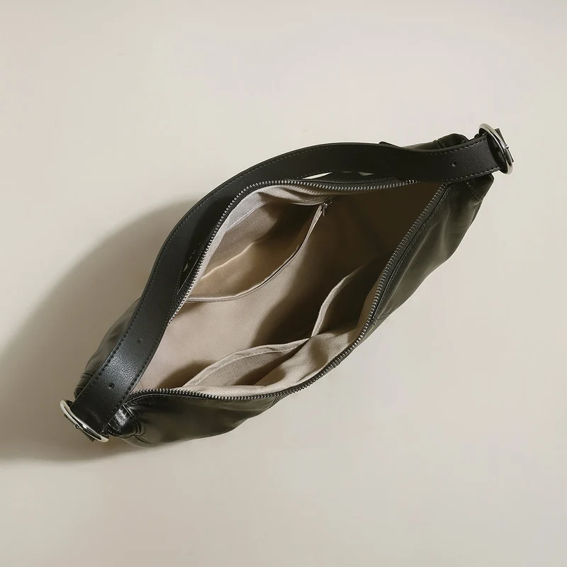Macy Slouchy Leather Shoulder Bag