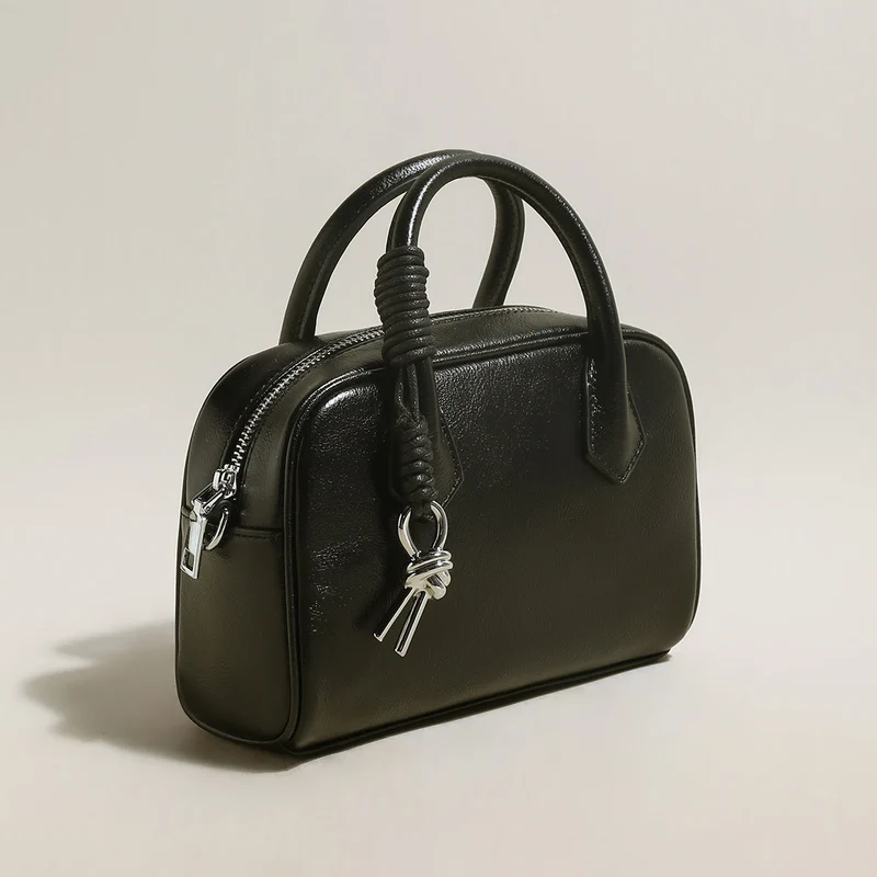 Meredith Leather Boston Top Handle Bag