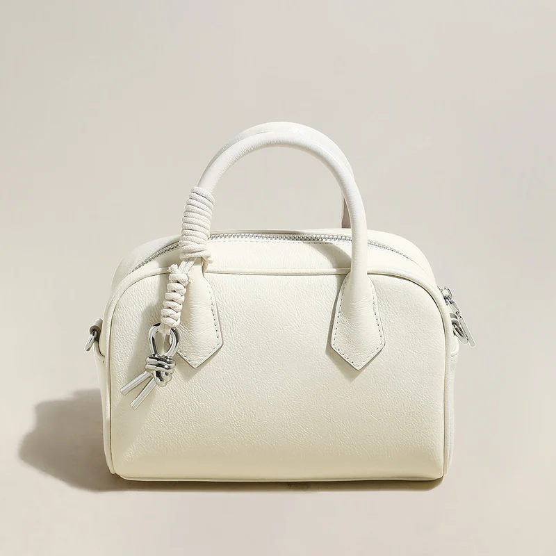 Meredith Leather Boston Top Handle Bag