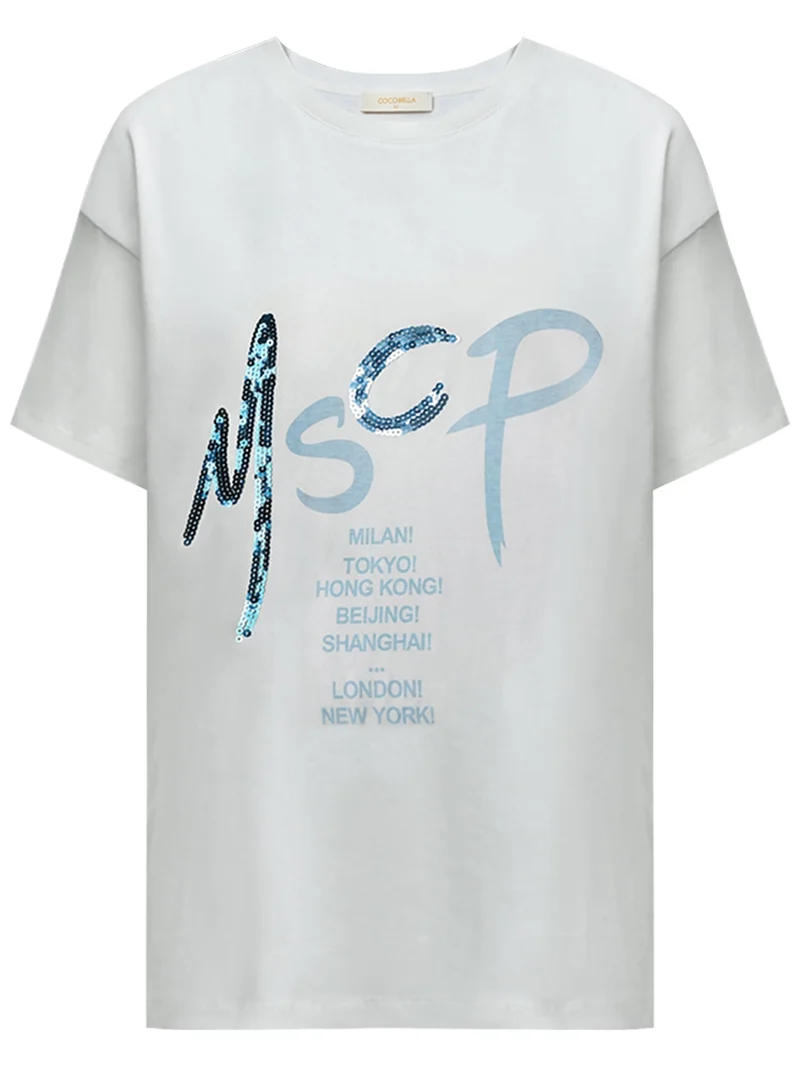Embroidered White Short Sleeve MSCP