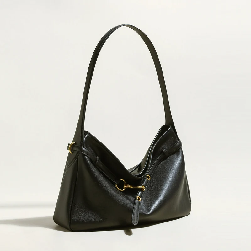 Mediun Slouchy Leather Shoulder Bag