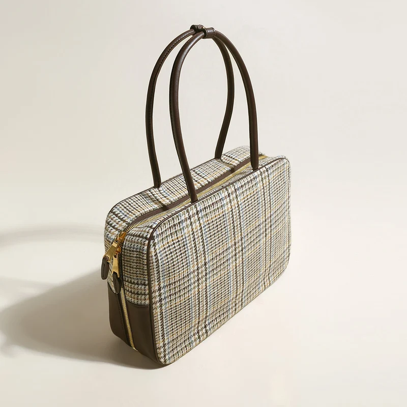 Sloane Tartan Top Handle Bag