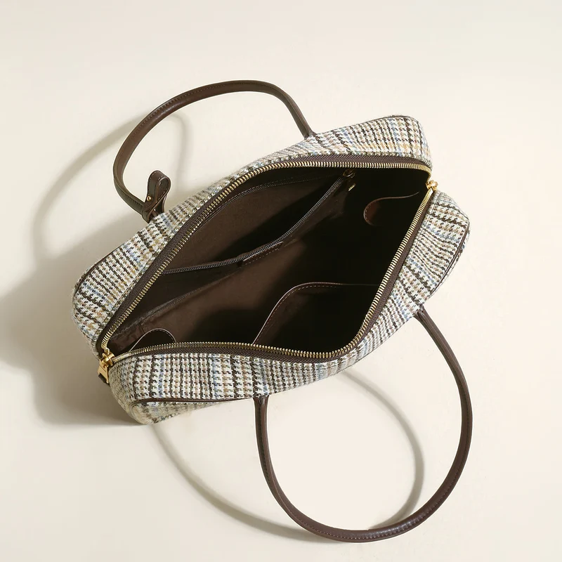 Sloane Tartan Top Handle Bag