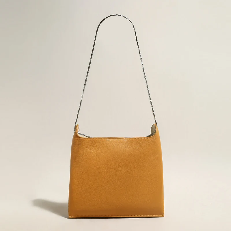 Sandra Leather Shoulder Bucket Bag