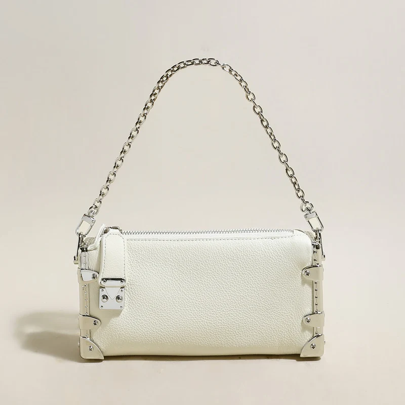 Harlow Chain Strap Structured Shoulder Bag