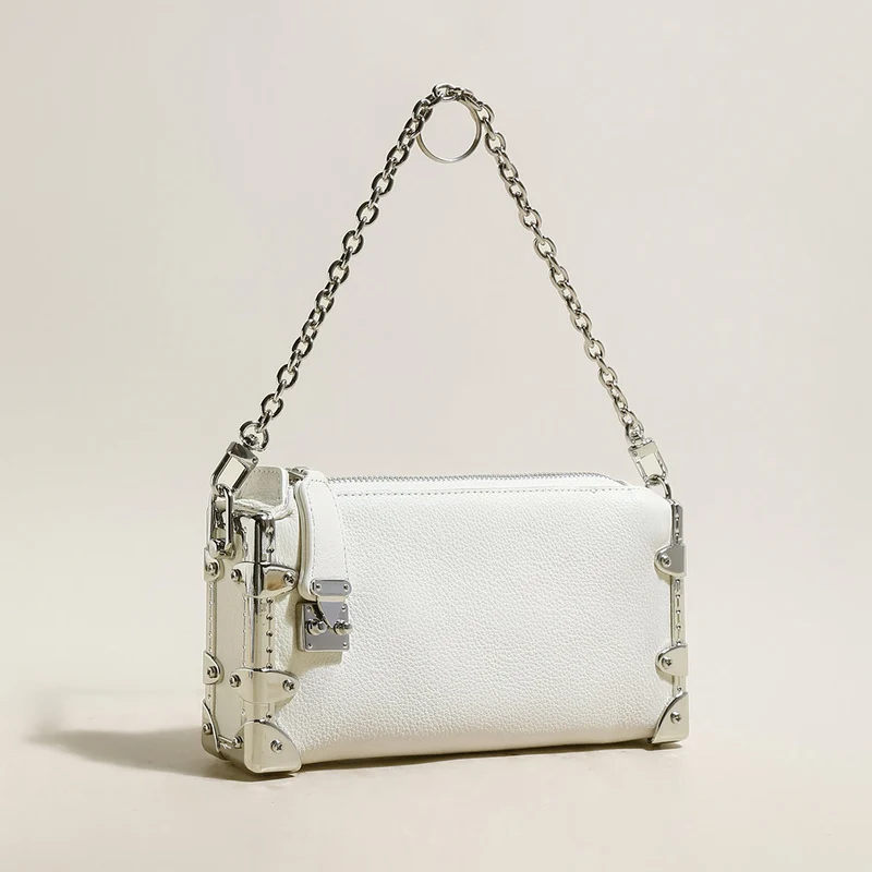 Harlow Chain Strap Structured Shoulder Bag