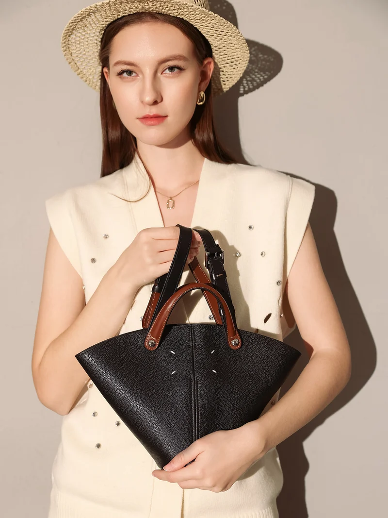 Taormina Trapezoid Top Handle Bag