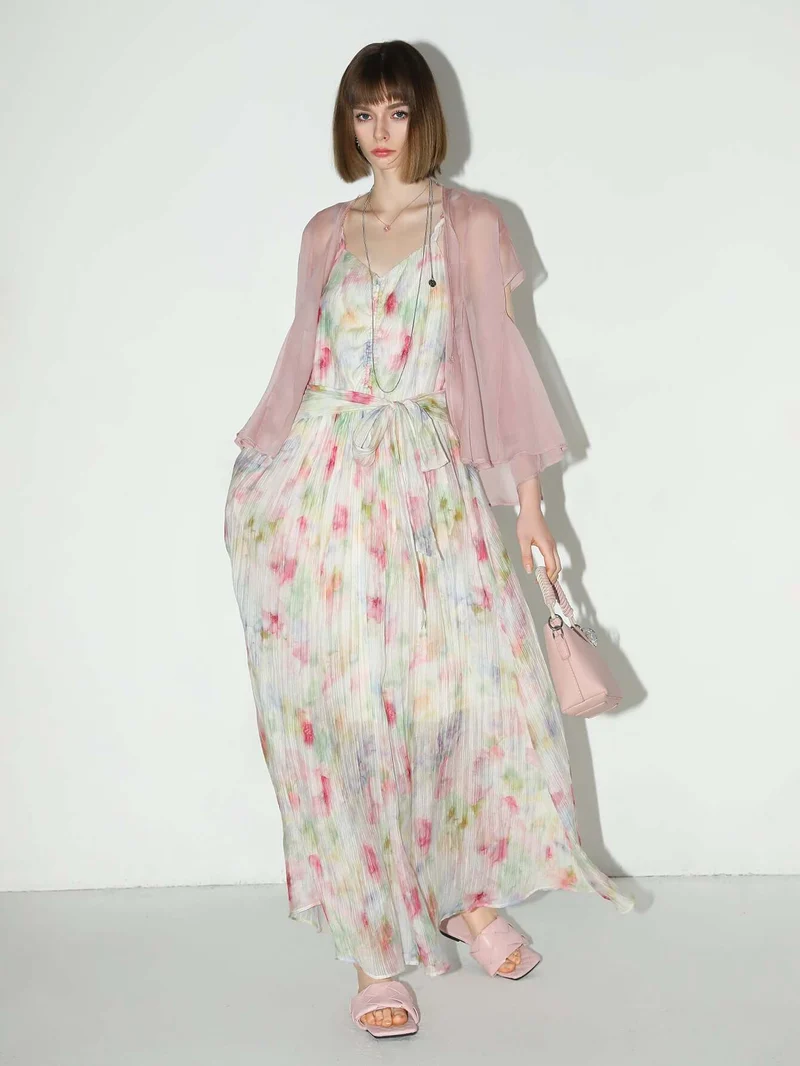 Whimsical Fairy Long Flowy Summer Dress