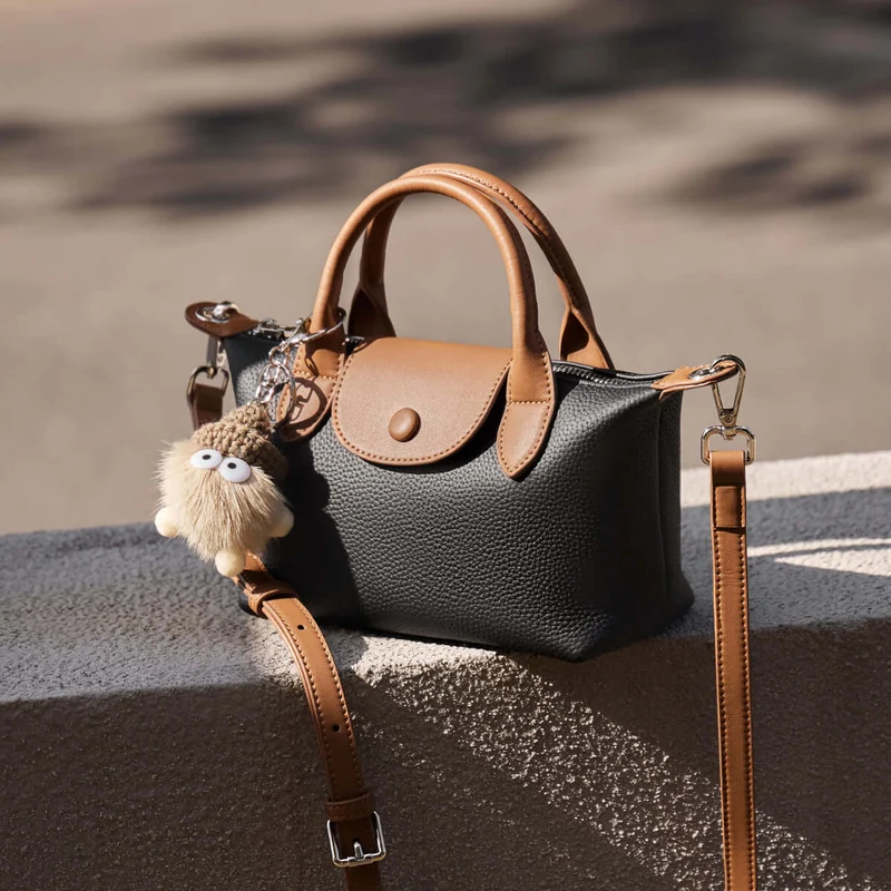 Amelia Top Handle Leather Bag