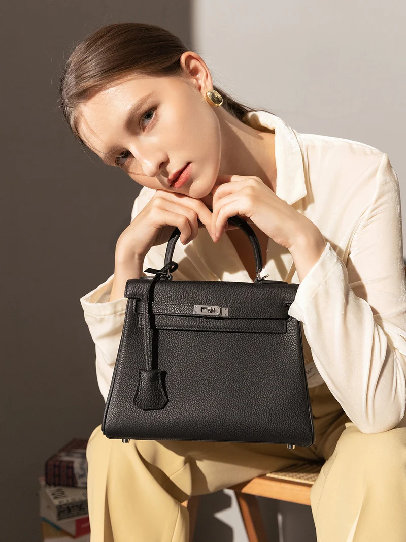 Queens Mini Top Handle Leather Bag