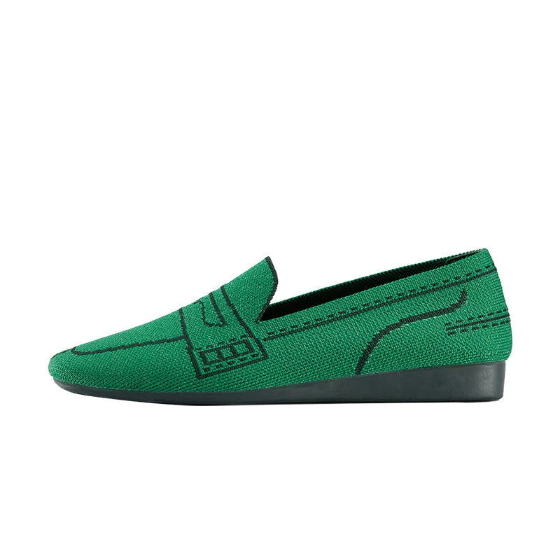 Comfortable Slip On Square Toe Loafers