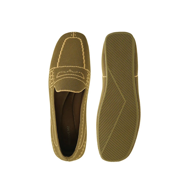 Comfortable Slip On Square Toe Loafers