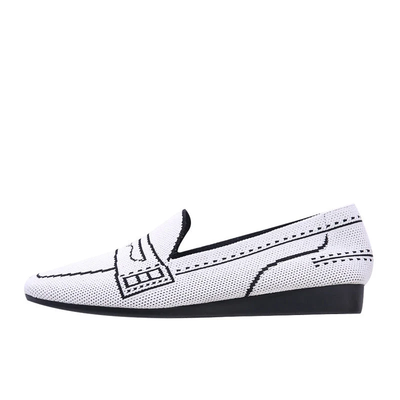 Comfortable Slip On Square Toe Loafers