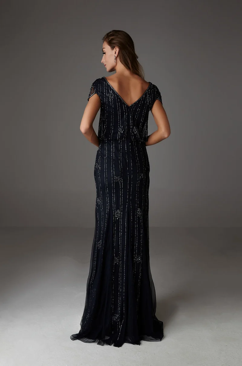 AMAIA CAP SLEEVE NAVY