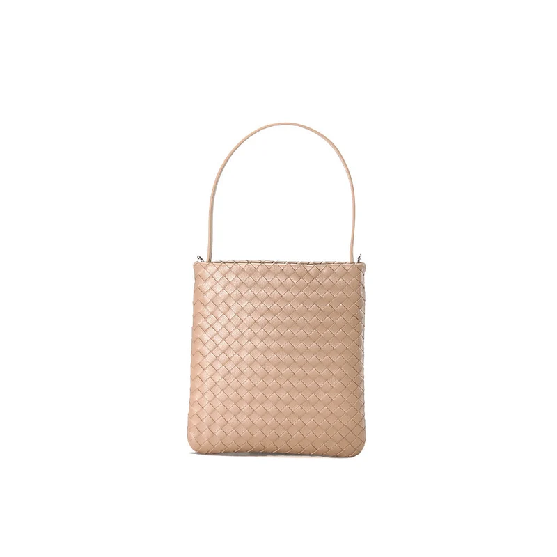 Mini Woven Lattice Tote Bag