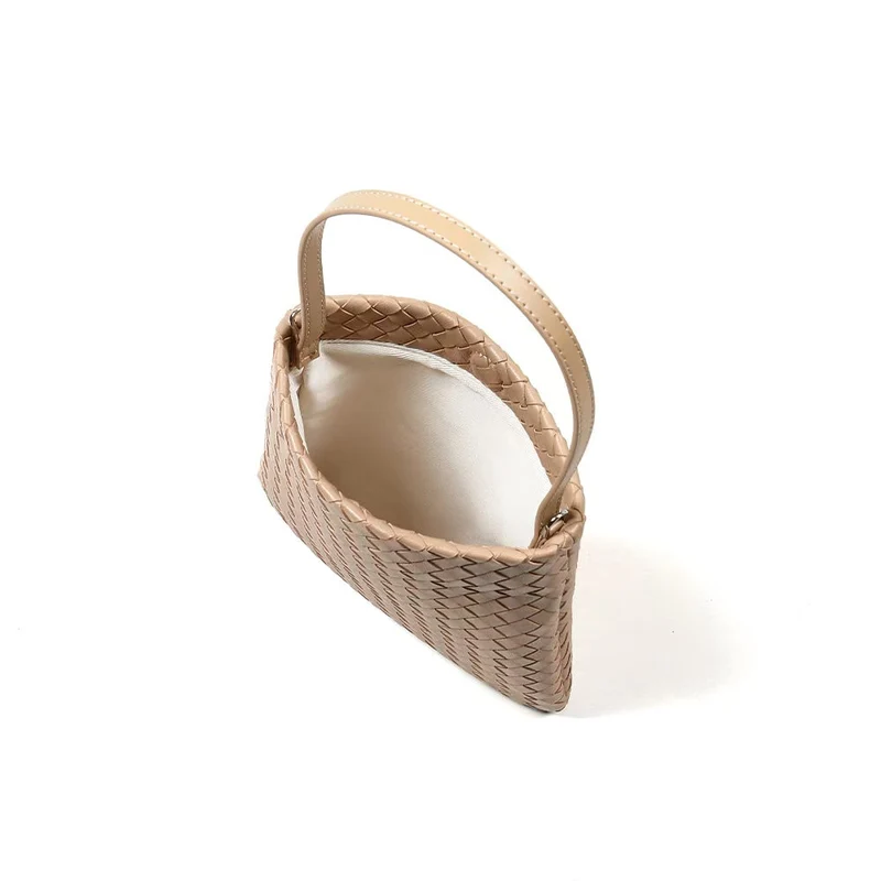 Mini Woven Lattice Tote Bag