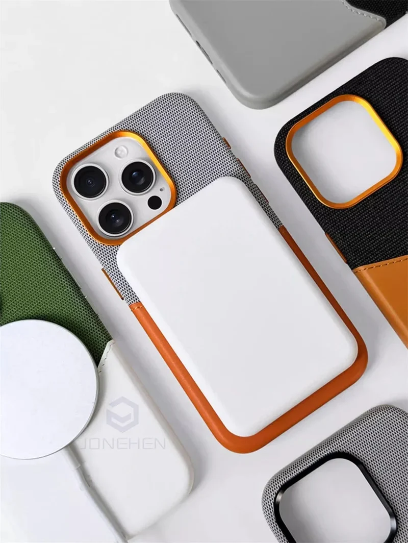 Magnetic Leather Card Holder Case for iPhone