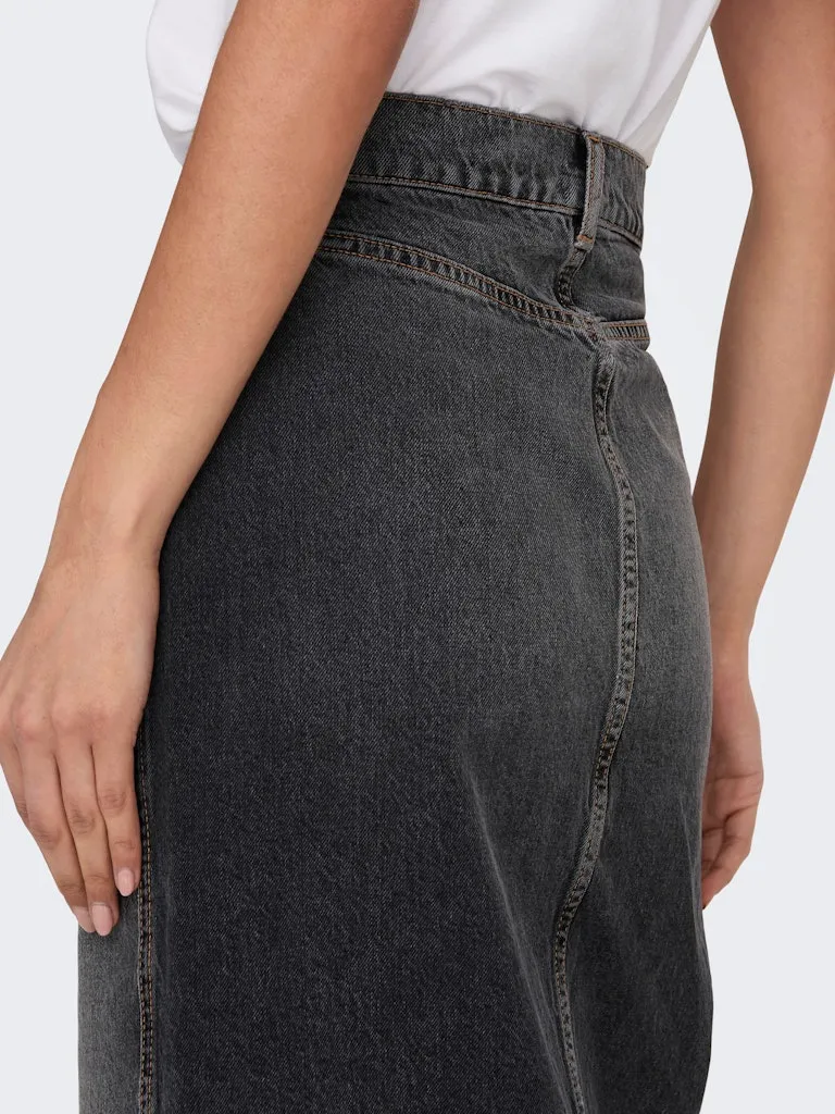 CILLA LONG SLIT SKIRT DNM