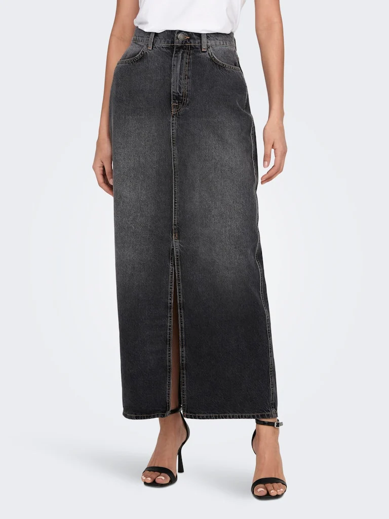 CILLA LONG SLIT SKIRT DNM