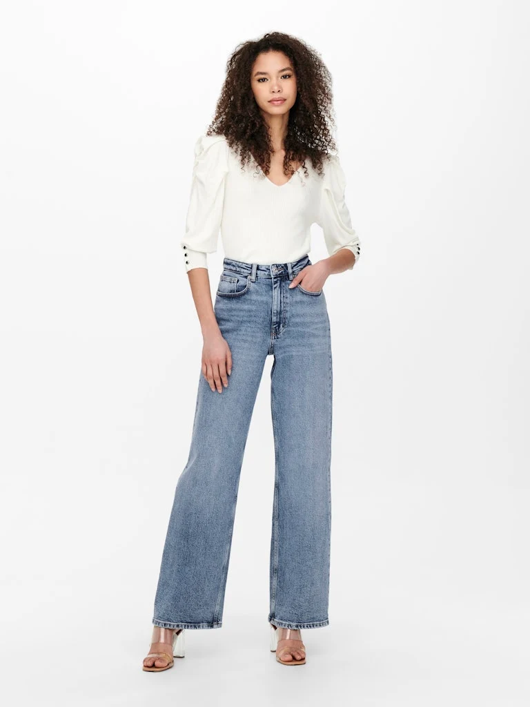 JUICY HW WIDE LEG JEANS 365