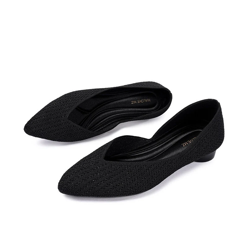 Emma Pointed Toe Low Heel Commuter Flats